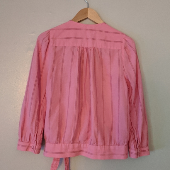 Madewell Wrap Top in Cecilia Stripe - Picture 4 of 6